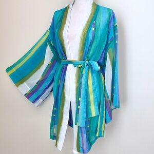 Vintage Victoria’s Secret Collection Mosaic Watercolor Robe